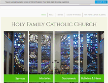 Tablet Screenshot of holyfamilyhonolulu.org